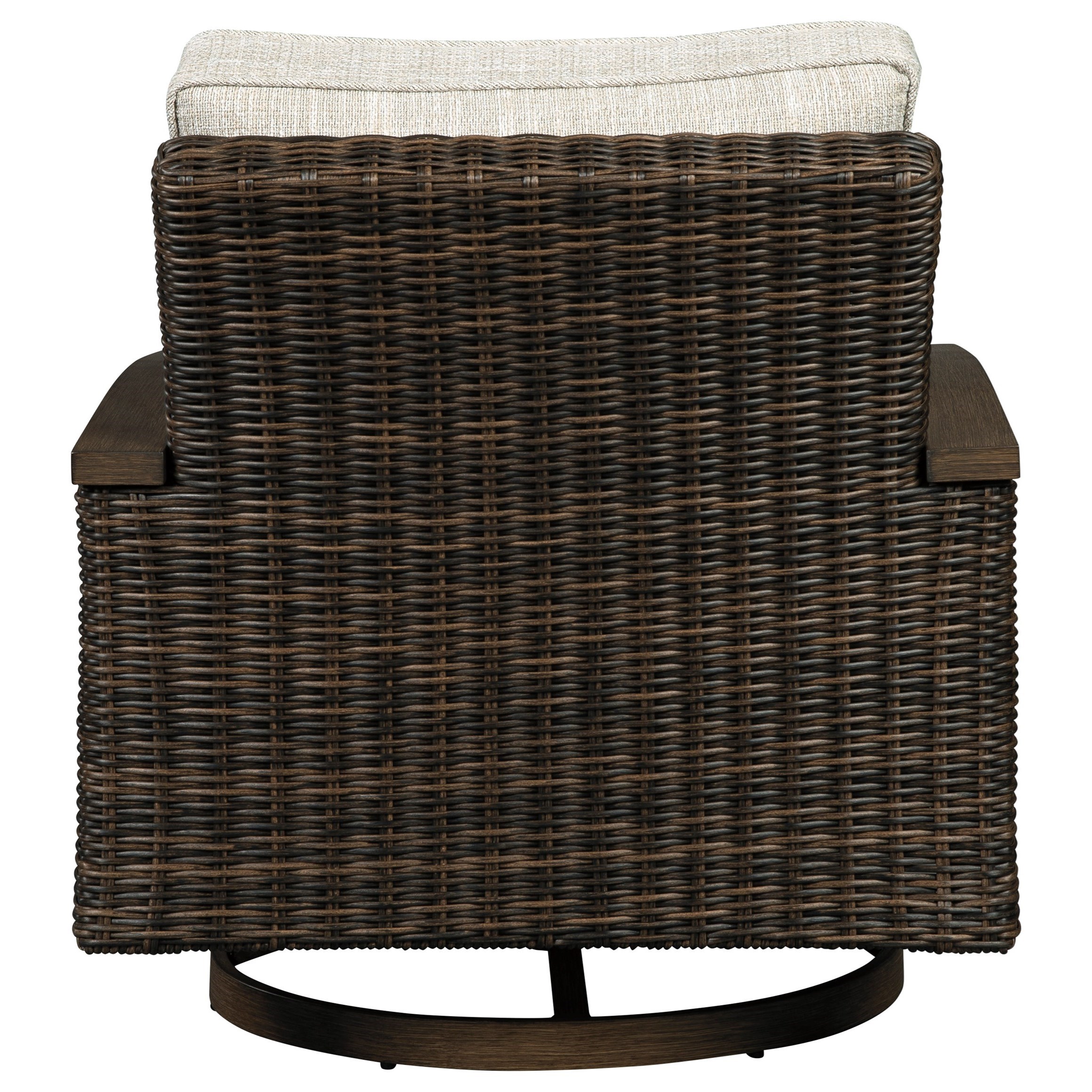 Signature Design by Ashley Paradise Trail Resin Wicker Swivel Lounge